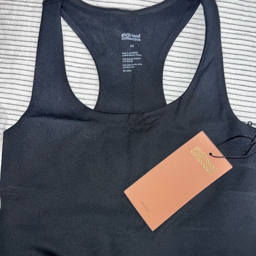 Girlfriend Collective Midnight Racerback Tank Paloma
